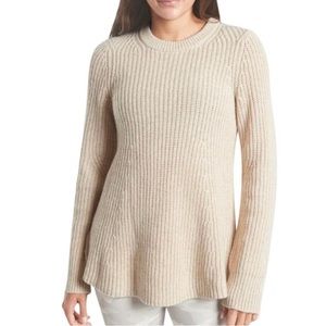 Athleta Cream Sweater Wool Blend